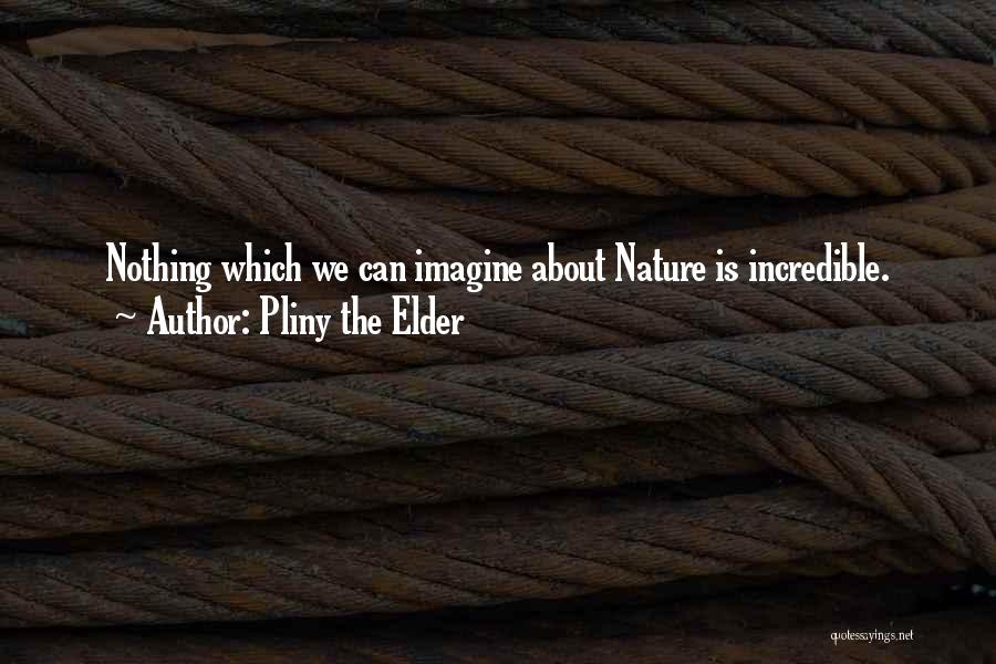 Pliny The Elder Quotes: Nothing Which We Can Imagine About Nature Is Incredible.