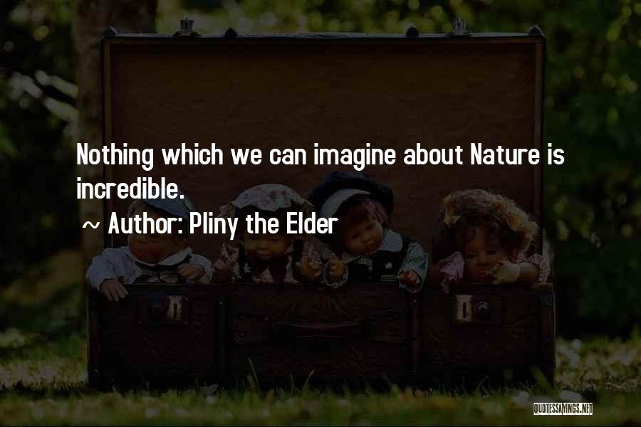 Pliny The Elder Quotes: Nothing Which We Can Imagine About Nature Is Incredible.