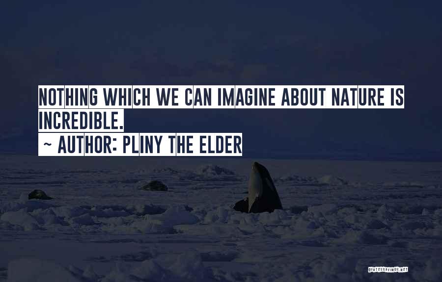 Pliny The Elder Quotes: Nothing Which We Can Imagine About Nature Is Incredible.