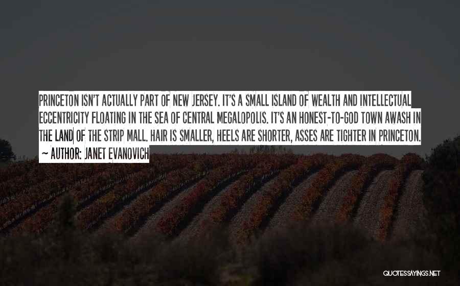 Janet Evanovich Quotes: Princeton Isn't Actually Part Of New Jersey. It's A Small Island Of Wealth And Intellectual Eccentricity Floating In The Sea