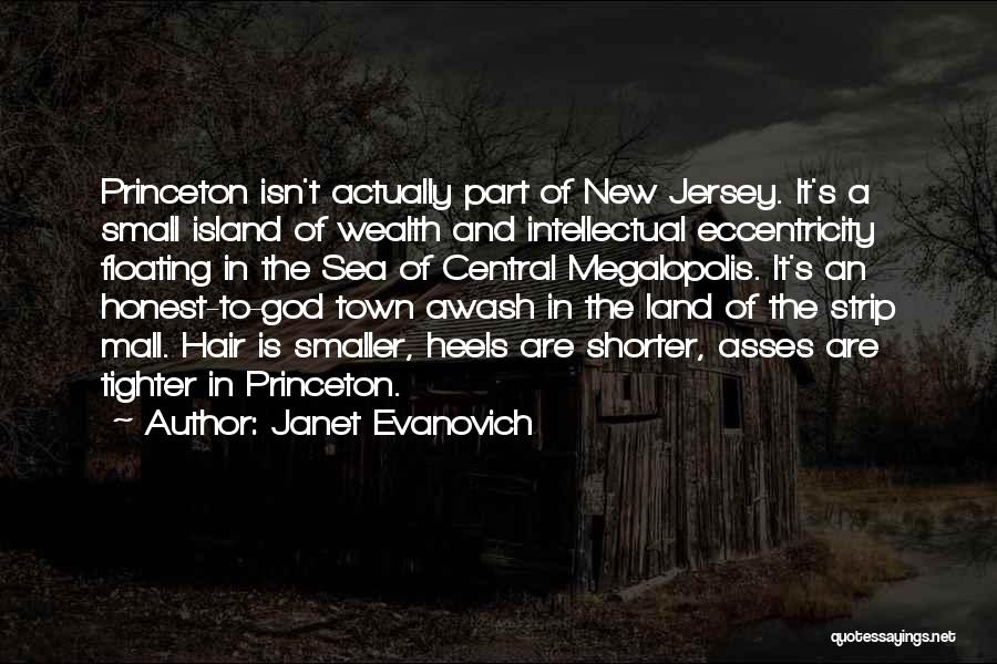 Janet Evanovich Quotes: Princeton Isn't Actually Part Of New Jersey. It's A Small Island Of Wealth And Intellectual Eccentricity Floating In The Sea