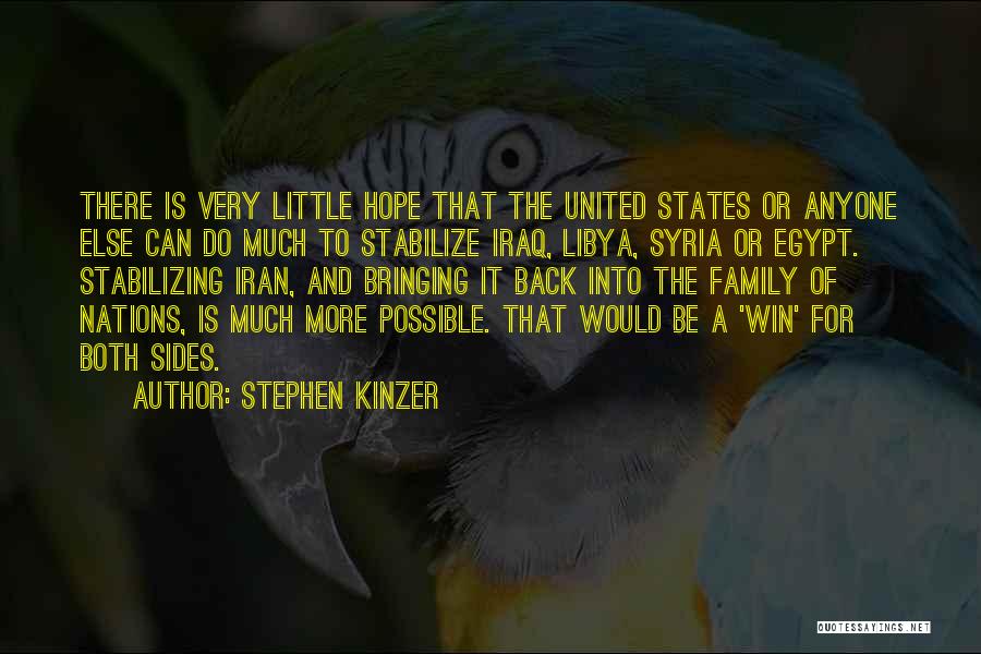 Stephen Kinzer Quotes: There Is Very Little Hope That The United States Or Anyone Else Can Do Much To Stabilize Iraq, Libya, Syria