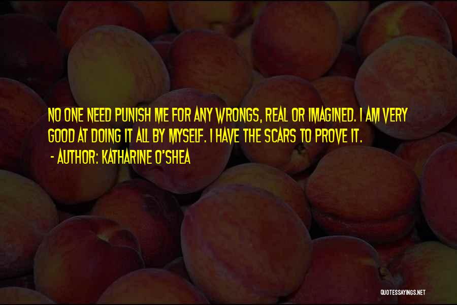 Katharine O'Shea Quotes: No One Need Punish Me For Any Wrongs, Real Or Imagined. I Am Very Good At Doing It All By