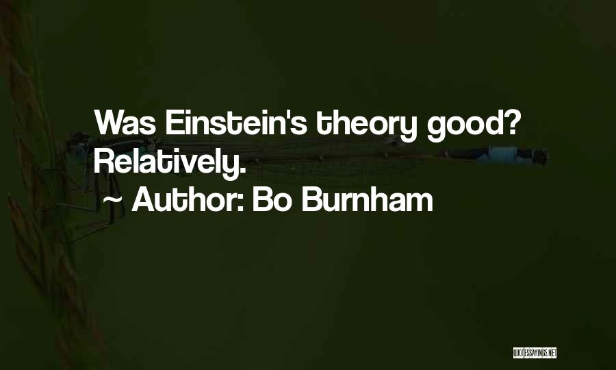 Bo Burnham Quotes: Was Einstein's Theory Good? Relatively.