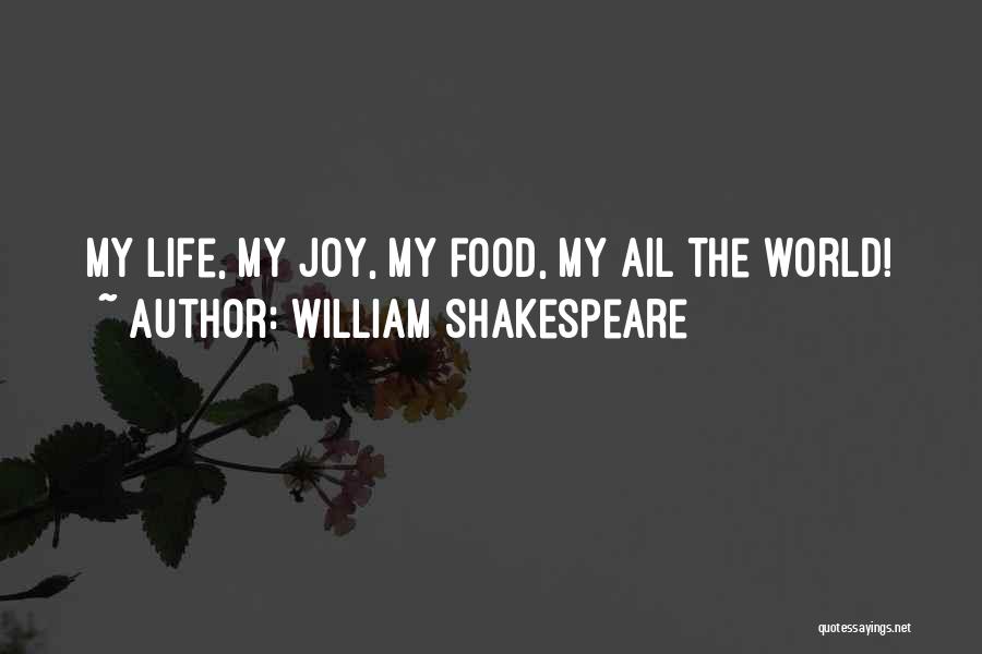 William Shakespeare Quotes: My Life, My Joy, My Food, My Ail The World!