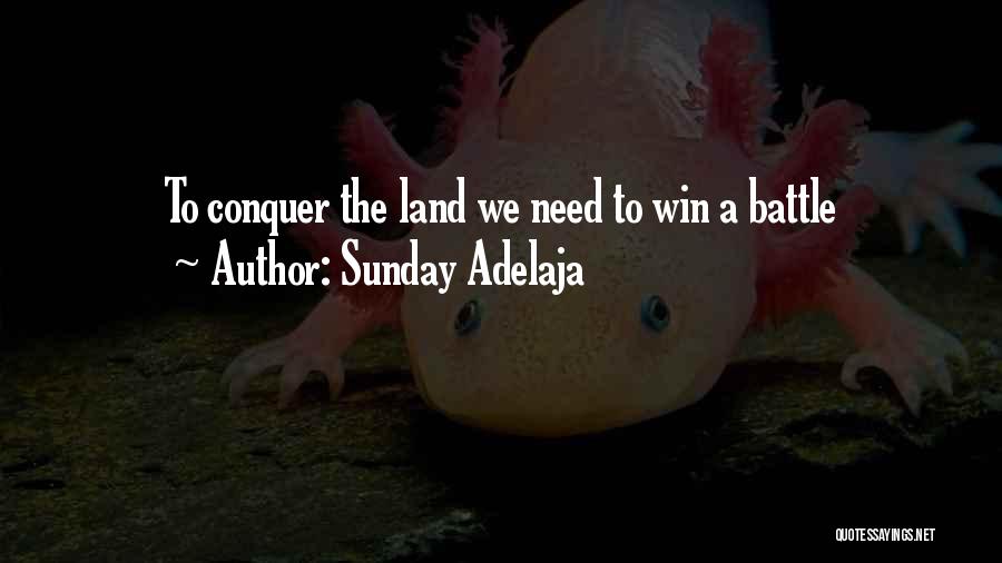 Sunday Adelaja Quotes: To Conquer The Land We Need To Win A Battle