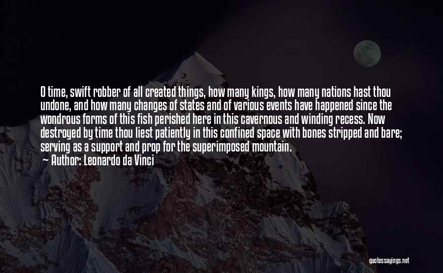 Leonardo Da Vinci Quotes: O Time, Swift Robber Of All Created Things, How Many Kings, How Many Nations Hast Thou Undone, And How Many