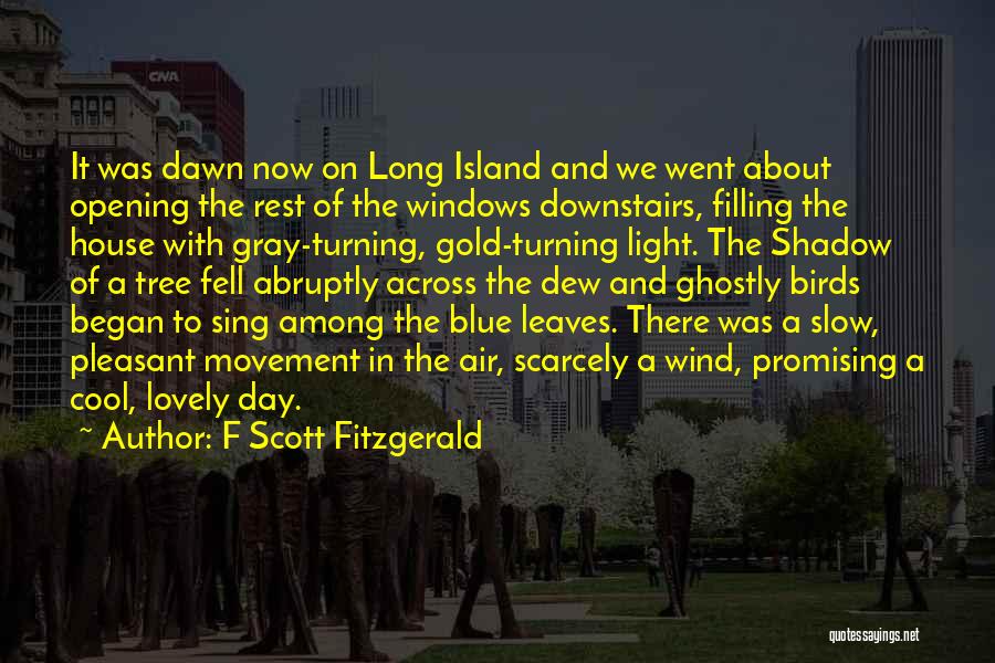 F Scott Fitzgerald Quotes: It Was Dawn Now On Long Island And We Went About Opening The Rest Of The Windows Downstairs, Filling The