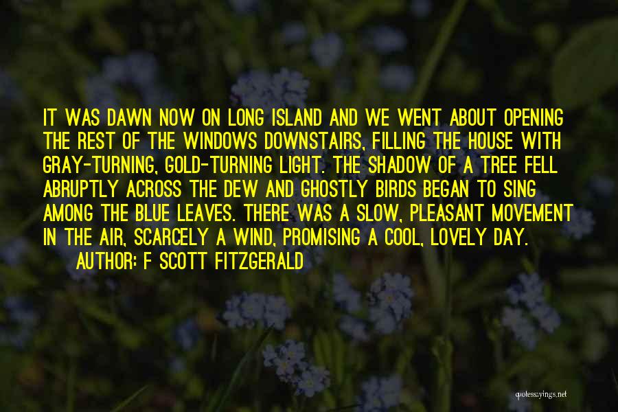 F Scott Fitzgerald Quotes: It Was Dawn Now On Long Island And We Went About Opening The Rest Of The Windows Downstairs, Filling The