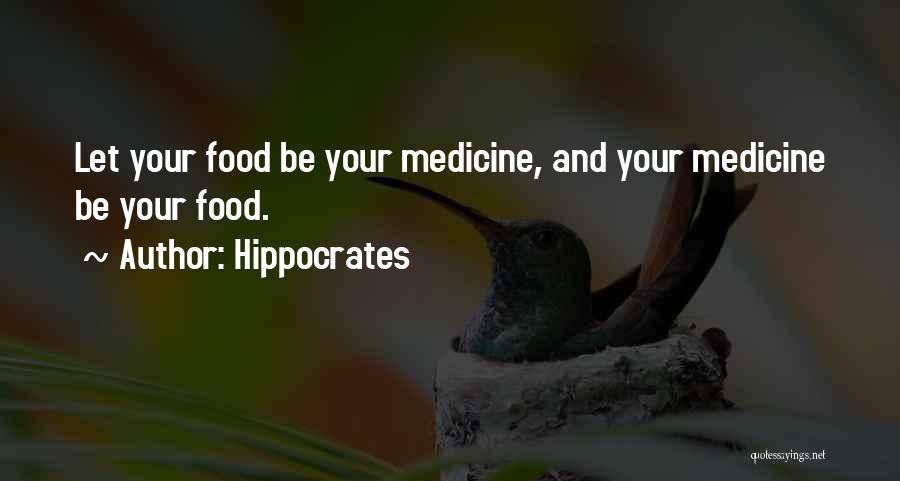 Hippocrates Quotes: Let Your Food Be Your Medicine, And Your Medicine Be Your Food.