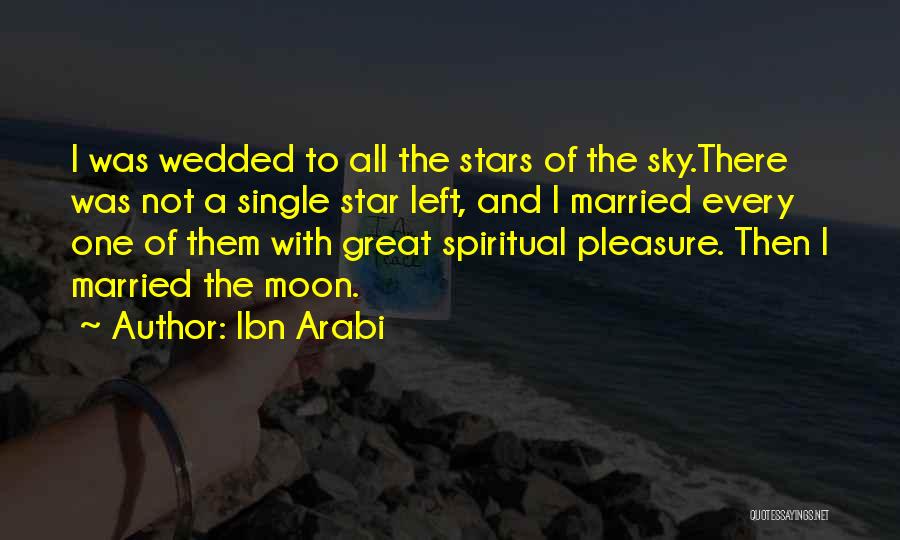 Ibn Arabi Quotes: I Was Wedded To All The Stars Of The Sky.there Was Not A Single Star Left, And I Married Every
