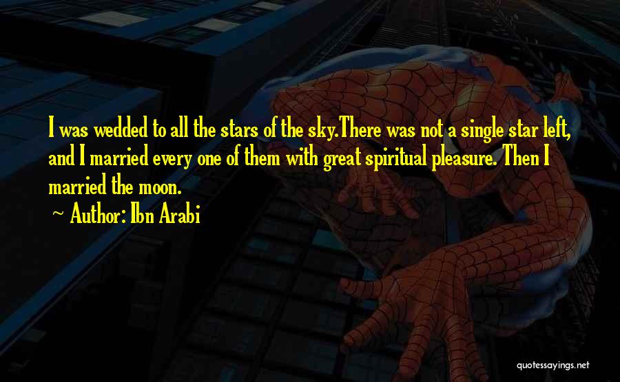 Ibn Arabi Quotes: I Was Wedded To All The Stars Of The Sky.there Was Not A Single Star Left, And I Married Every