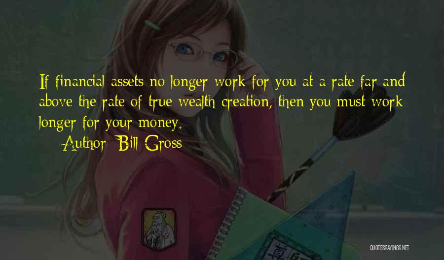 Bill Gross Quotes: If Financial Assets No Longer Work For You At A Rate Far And Above The Rate Of True Wealth Creation,