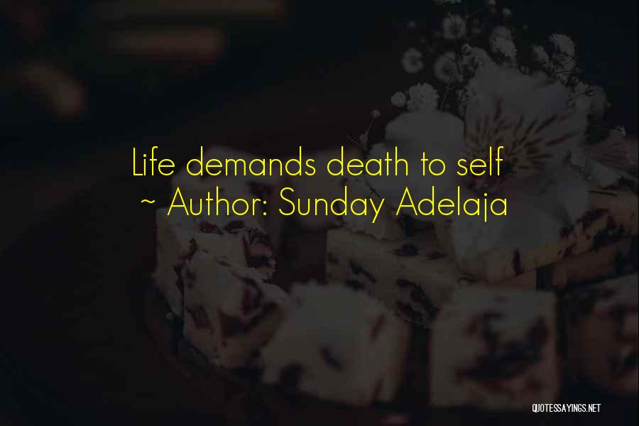 Sunday Adelaja Quotes: Life Demands Death To Self