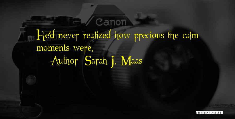 Sarah J. Maas Quotes: He'd Never Realized How Precious The Calm Moments Were.