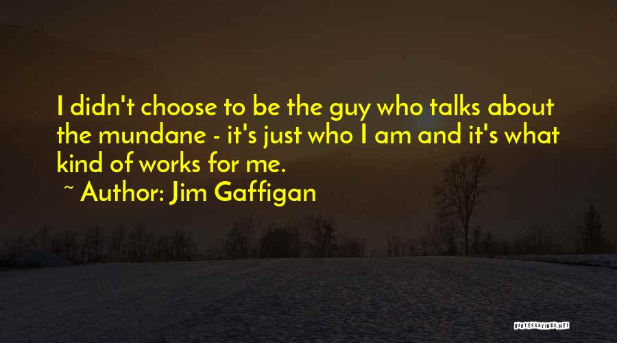 Jim Gaffigan Quotes: I Didn't Choose To Be The Guy Who Talks About The Mundane - It's Just Who I Am And It's