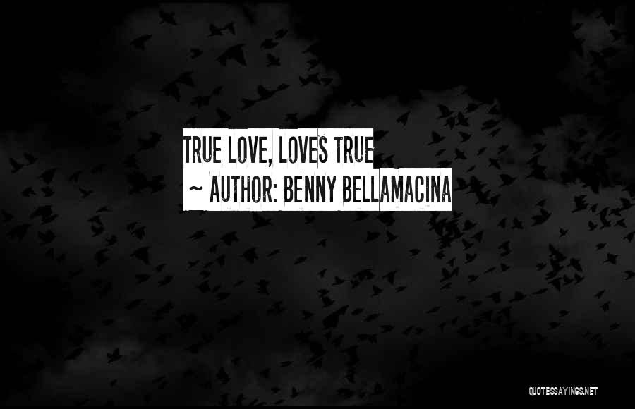 Benny Bellamacina Quotes: True Love, Loves True