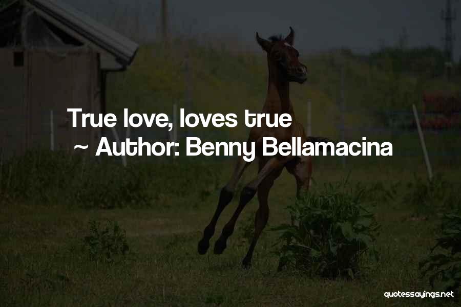 Benny Bellamacina Quotes: True Love, Loves True