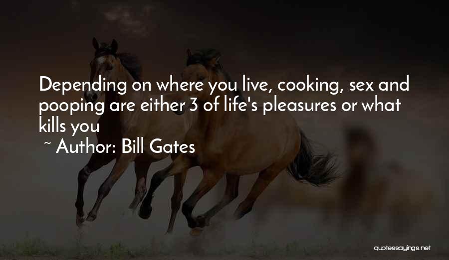 Bill Gates Quotes: Depending On Where You Live, Cooking, Sex And Pooping Are Either 3 Of Life's Pleasures Or What Kills You