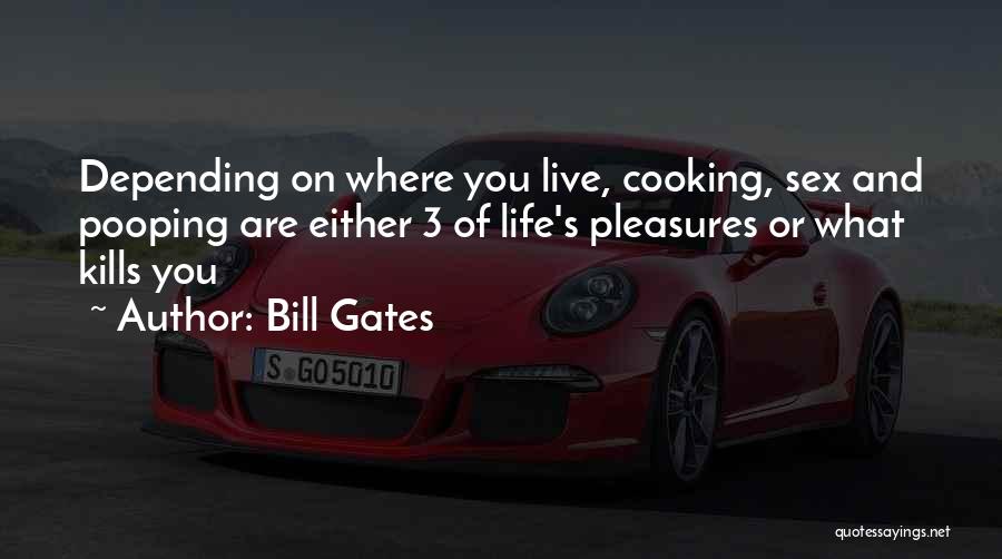 Bill Gates Quotes: Depending On Where You Live, Cooking, Sex And Pooping Are Either 3 Of Life's Pleasures Or What Kills You