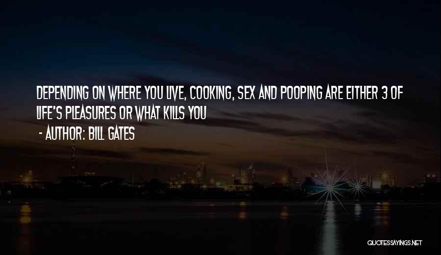 Bill Gates Quotes: Depending On Where You Live, Cooking, Sex And Pooping Are Either 3 Of Life's Pleasures Or What Kills You