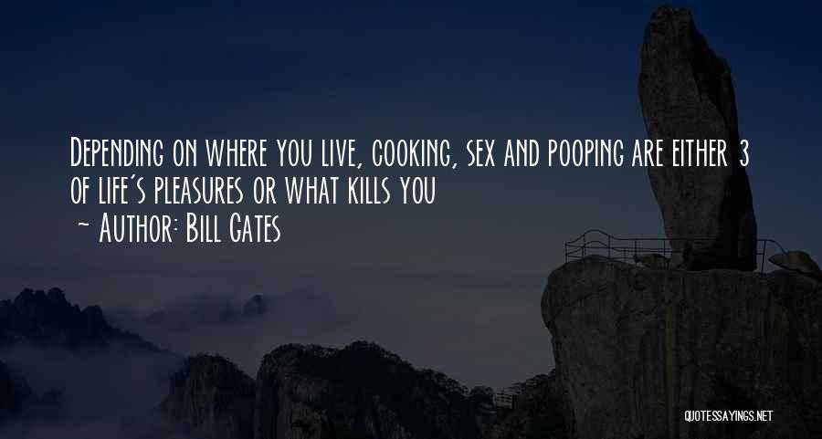 Bill Gates Quotes: Depending On Where You Live, Cooking, Sex And Pooping Are Either 3 Of Life's Pleasures Or What Kills You