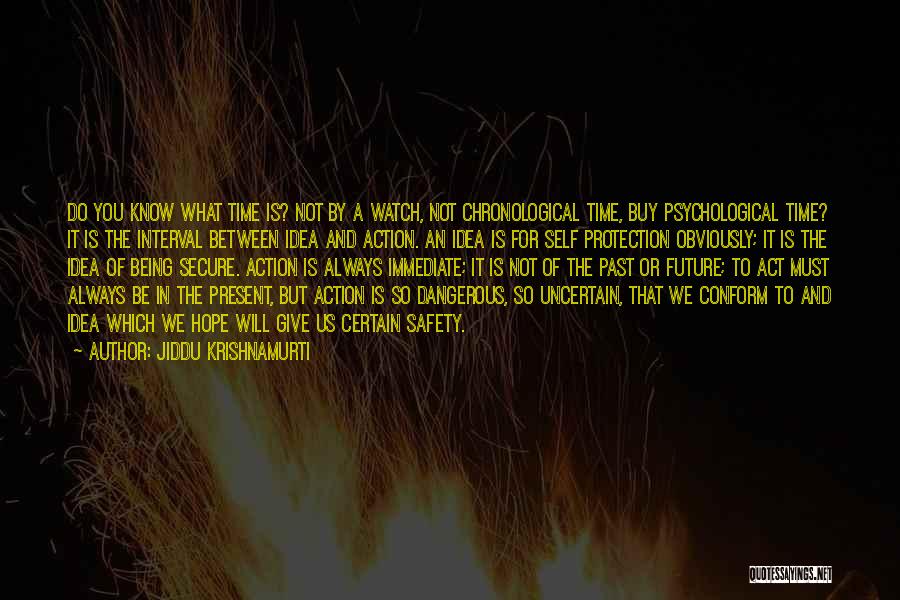 Jiddu Krishnamurti Quotes: Do You Know What Time Is? Not By A Watch, Not Chronological Time, Buy Psychological Time? It Is The Interval