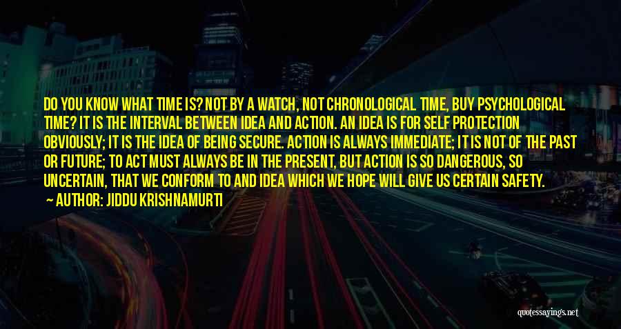 Jiddu Krishnamurti Quotes: Do You Know What Time Is? Not By A Watch, Not Chronological Time, Buy Psychological Time? It Is The Interval