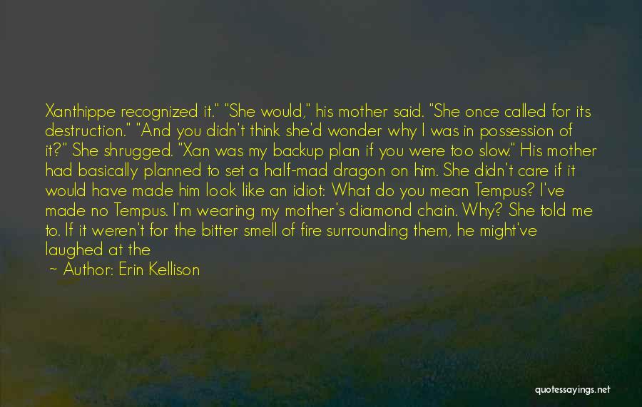 Erin Kellison Quotes: Xanthippe Recognized It. She Would, His Mother Said. She Once Called For Its Destruction. And You Didn't Think She'd Wonder