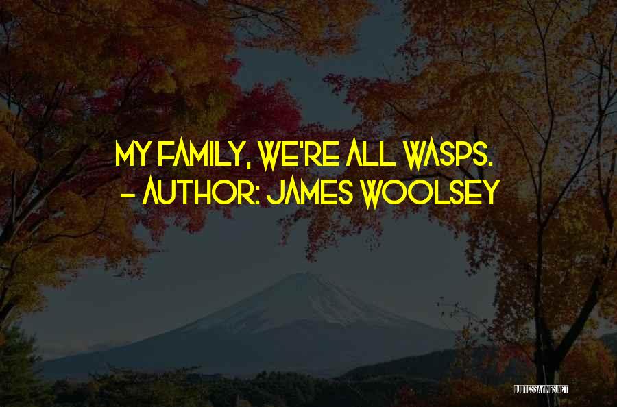 James Woolsey Quotes: My Family, We're All Wasps.