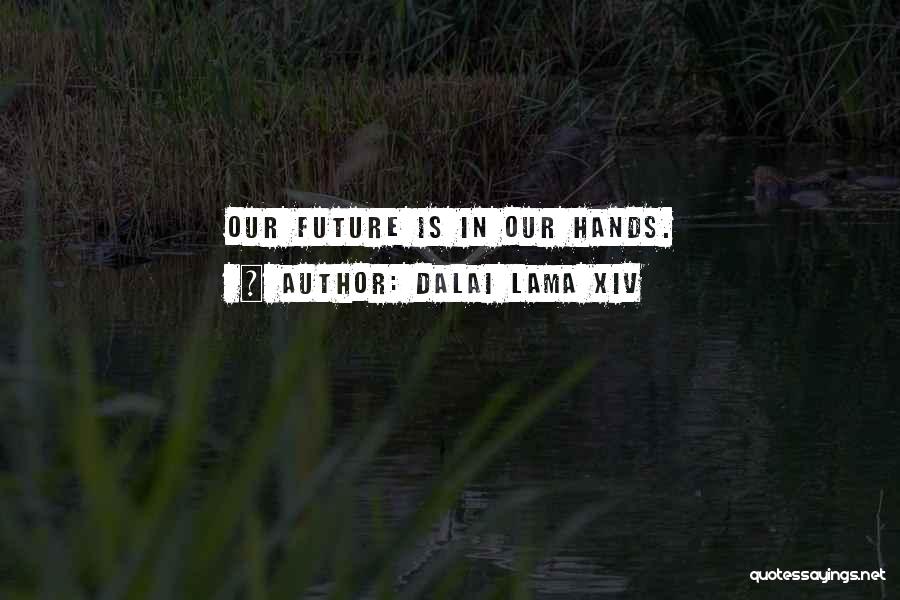 Dalai Lama XIV Quotes: Our Future Is In Our Hands.