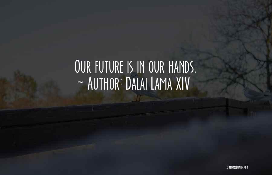 Dalai Lama XIV Quotes: Our Future Is In Our Hands.