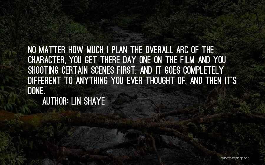 Lin Shaye Quotes: No Matter How Much I Plan The Overall Arc Of The Character, You Get There Day One On The Film
