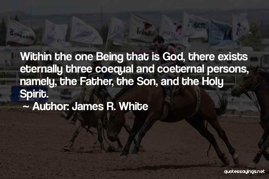 James R. White Quotes: Within The One Being That Is God, There Exists Eternally Three Coequal And Coeternal Persons, Namely, The Father, The Son,
