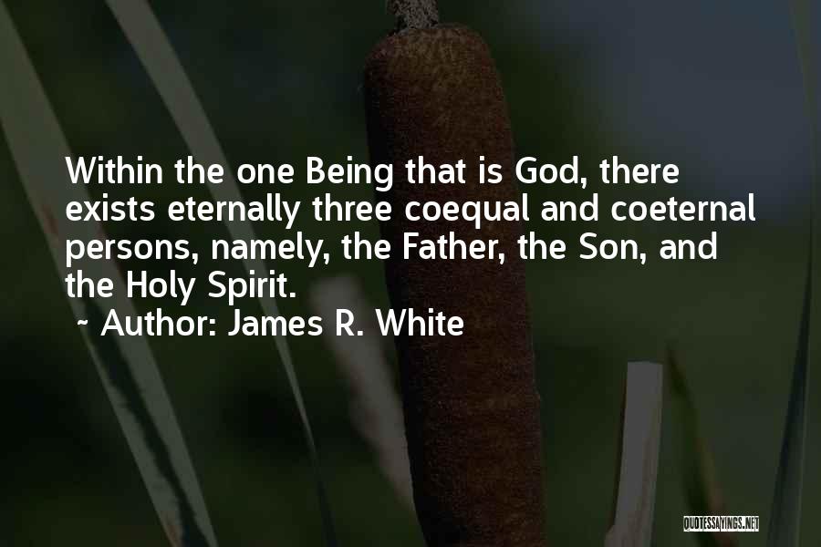 James R. White Quotes: Within The One Being That Is God, There Exists Eternally Three Coequal And Coeternal Persons, Namely, The Father, The Son,