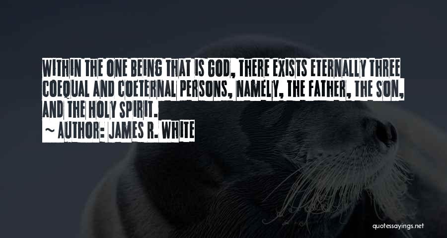 James R. White Quotes: Within The One Being That Is God, There Exists Eternally Three Coequal And Coeternal Persons, Namely, The Father, The Son,