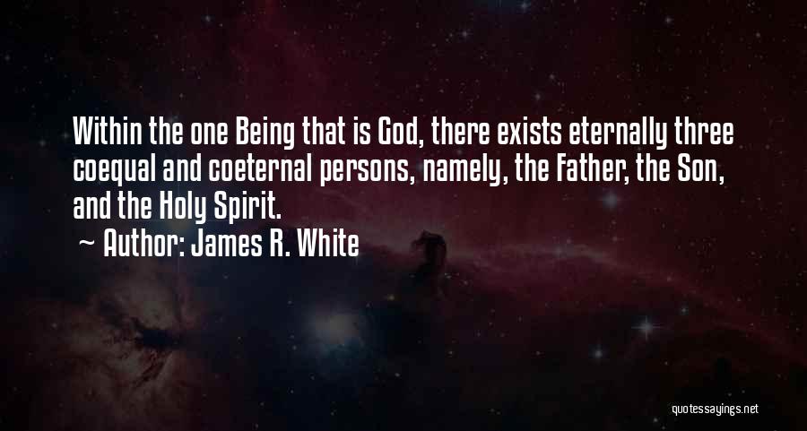 James R. White Quotes: Within The One Being That Is God, There Exists Eternally Three Coequal And Coeternal Persons, Namely, The Father, The Son,