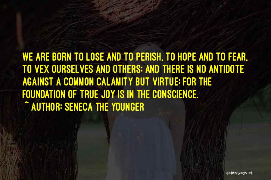 Seneca The Younger Quotes: We Are Born To Lose And To Perish, To Hope And To Fear, To Vex Ourselves And Others; And There