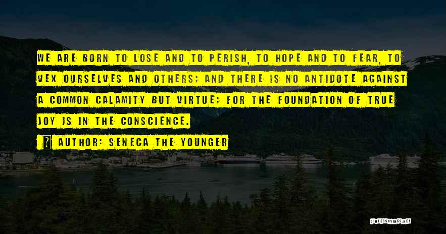 Seneca The Younger Quotes: We Are Born To Lose And To Perish, To Hope And To Fear, To Vex Ourselves And Others; And There