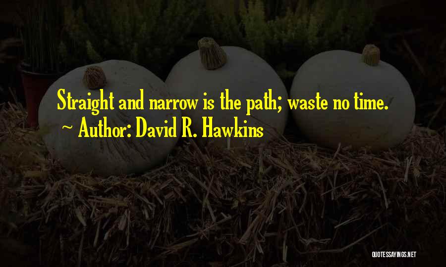 David R. Hawkins Quotes: Straight And Narrow Is The Path; Waste No Time.