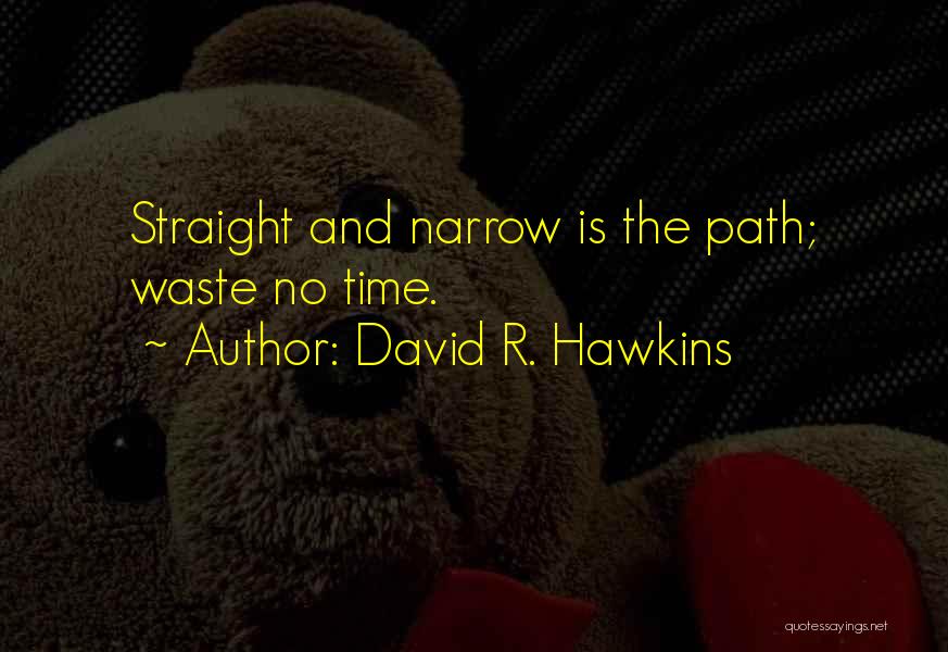 David R. Hawkins Quotes: Straight And Narrow Is The Path; Waste No Time.