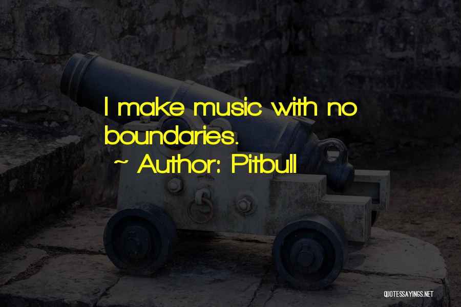 Pitbull Quotes: I Make Music With No Boundaries.