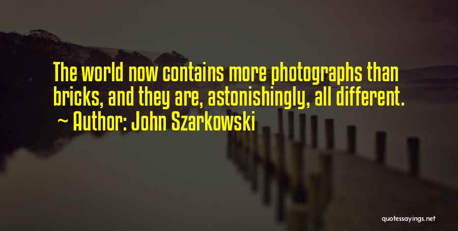 John Szarkowski Quotes: The World Now Contains More Photographs Than Bricks, And They Are, Astonishingly, All Different.