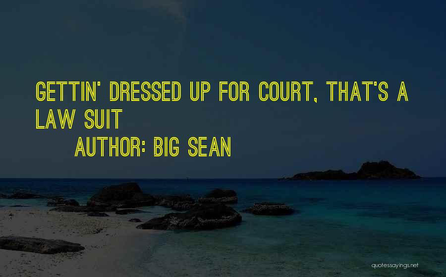 Big Sean Quotes: Gettin' Dressed Up For Court, That's A Law Suit