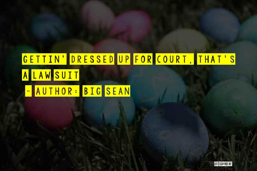 Big Sean Quotes: Gettin' Dressed Up For Court, That's A Law Suit