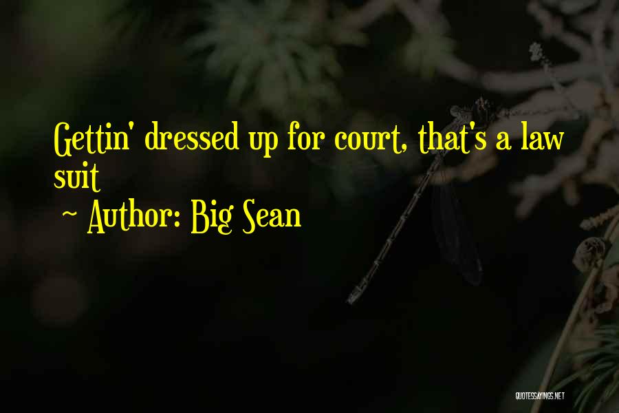 Big Sean Quotes: Gettin' Dressed Up For Court, That's A Law Suit