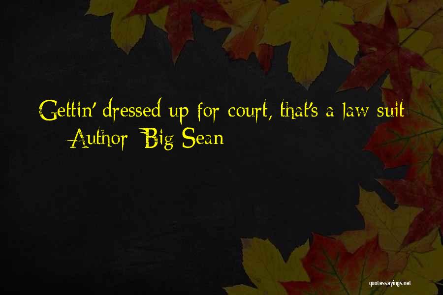 Big Sean Quotes: Gettin' Dressed Up For Court, That's A Law Suit