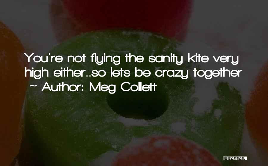 Meg Collett Quotes: You're Not Flying The Sanity Kite Very High Either..so Lets Be Crazy Together