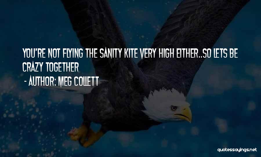 Meg Collett Quotes: You're Not Flying The Sanity Kite Very High Either..so Lets Be Crazy Together