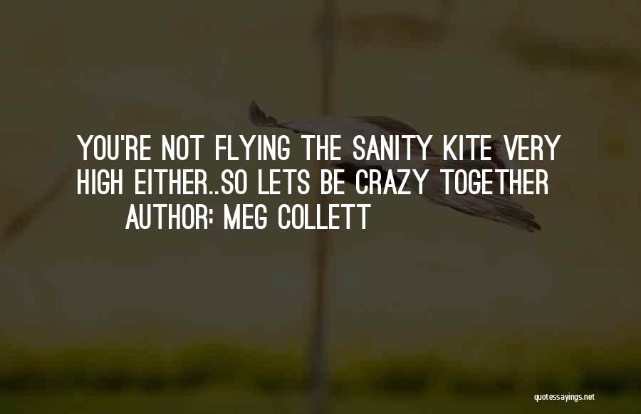 Meg Collett Quotes: You're Not Flying The Sanity Kite Very High Either..so Lets Be Crazy Together